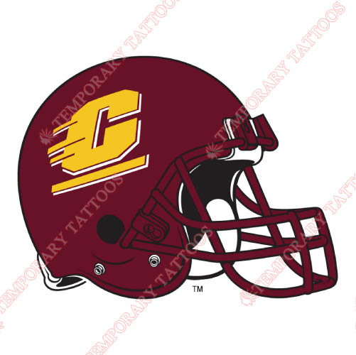 Central Michigan Chippewas Customize Temporary Tattoos Stickers NO.4123